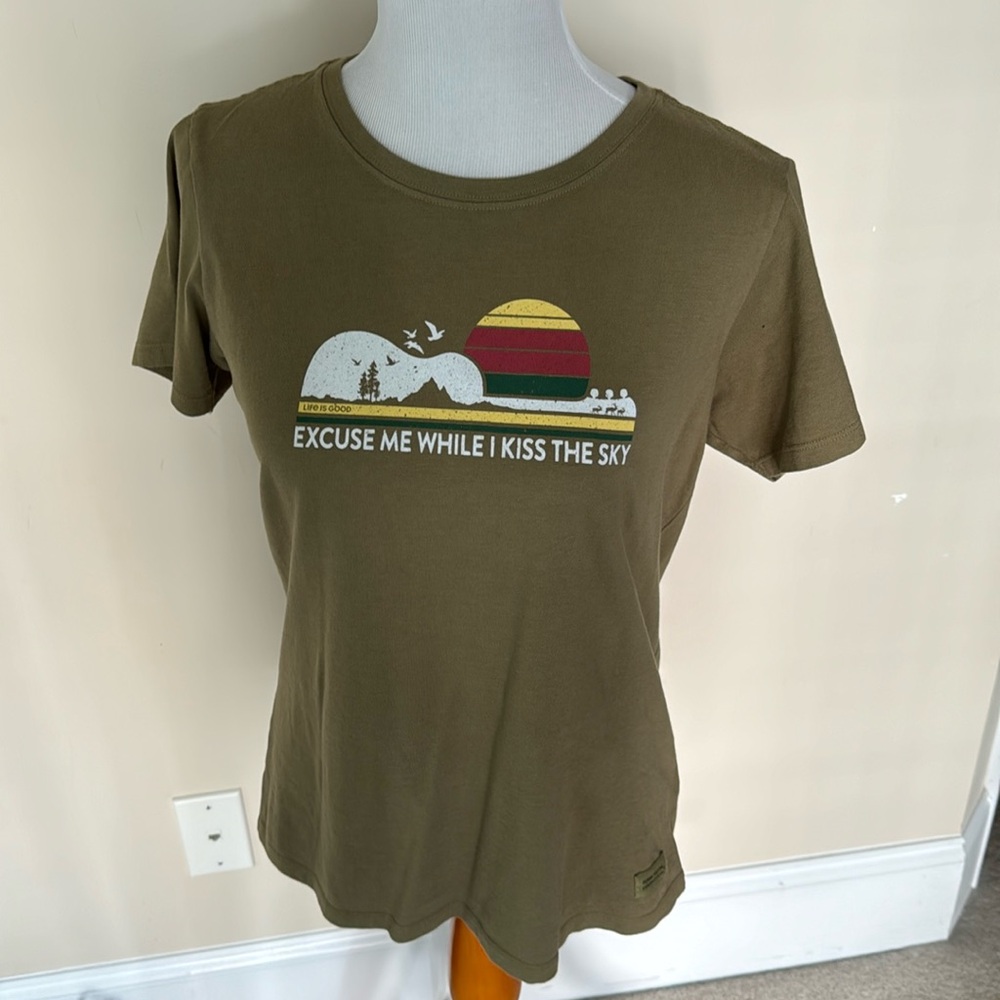 Life is Good tee.  Women’s size medium